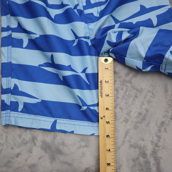 Gymboree Shorts Boys 6 Blue Dolphin Drawstring Stretchable Waist Bottoms - Picture 6 of 15